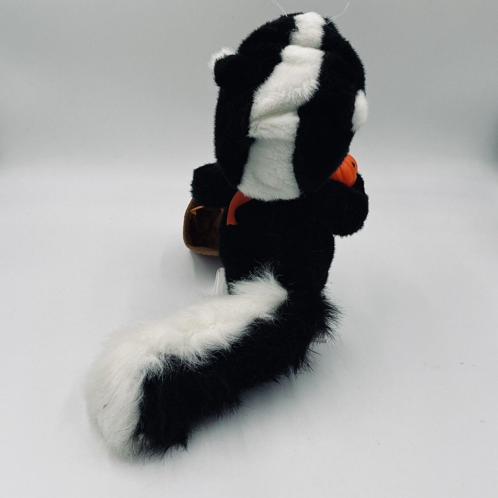 Vintage Animated Halloween Kid In Skunk Costume Motionettes Works Motion-ette - Picture 4 of 10